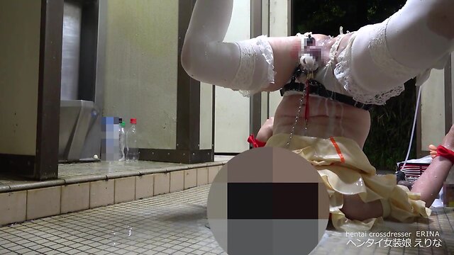 【女装】おしっこ浣腸&便器舐めオナ｜えりな【変態】