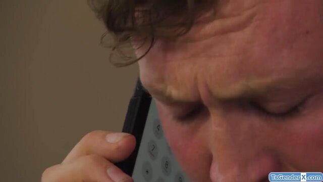 Guy fucks she-male foxxy in front of his wife