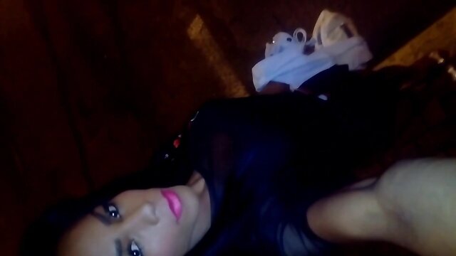 Ebony teeny ladyboy is beauteous fuck and cum semen