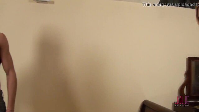 Guy fucks and get hammered by admiring blond transsexual -