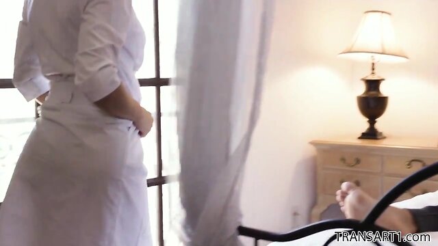 T-Girl nurse domino presley