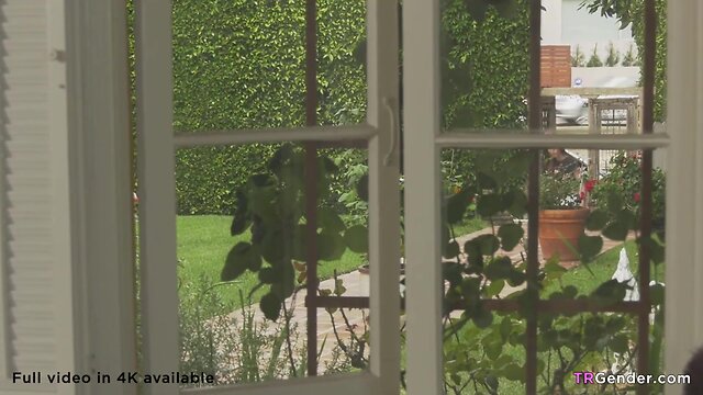 Pissed t-girl korra del rio pumps white guy