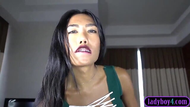 Tran beauty outstanding pov masturbation and cocksucking