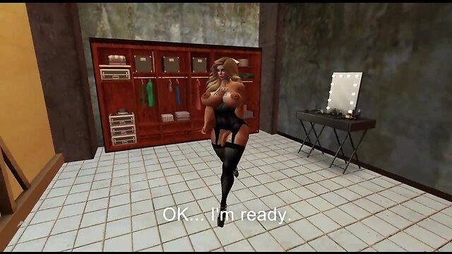 Blonde in Lingerie BDSM Bound & Gagged: Interracial Anal Fucking