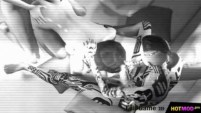 3d she-male debauch - two tran fucks chick