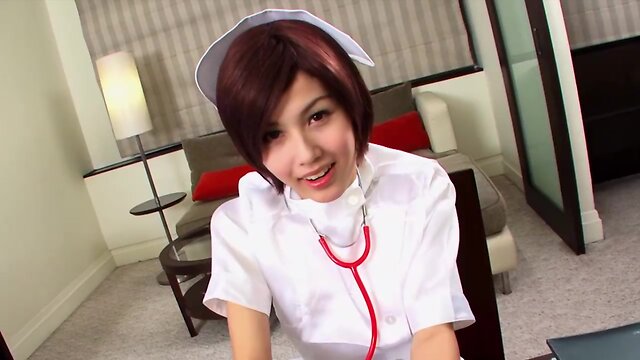 Tran nurse shuy masturbates