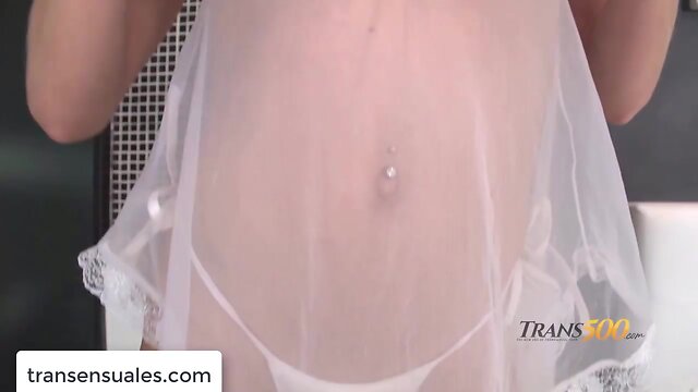 Hermosa chica tranny (nataly souza) cogida por pito negro dotado