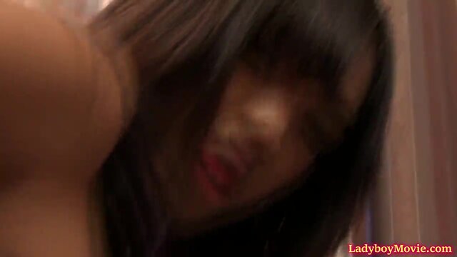 Teeny transvestite dream strips n masturbates