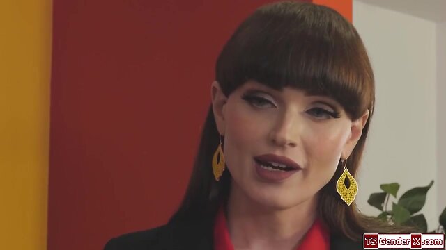 Sultry trans boss natalie mars barebacked