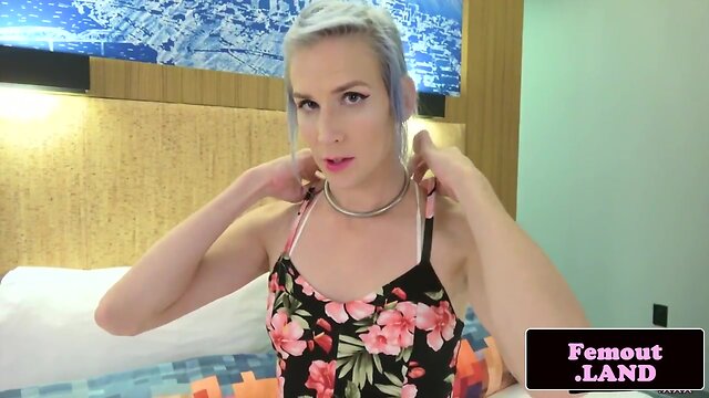Amateur Femboy Fetish: Closeup Interview, Posing & Solo Masturbation