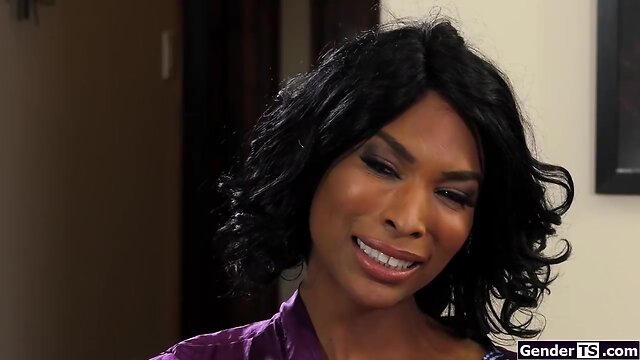 Chesty black trans natassia dreams facefucks and anal reamed