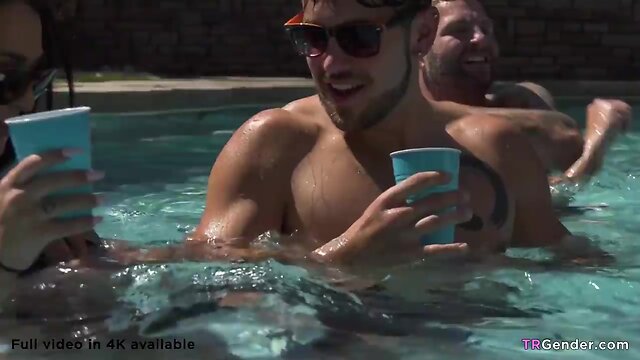Big trans pool party