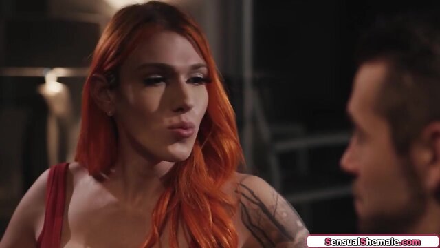 Chesty tranny aspen brooks barebacks a guy