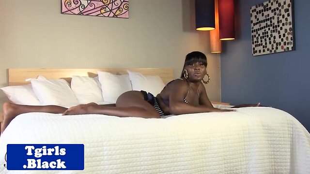 Ebony Solo Heat: Big Cock, Dildo & Piercing Fun!