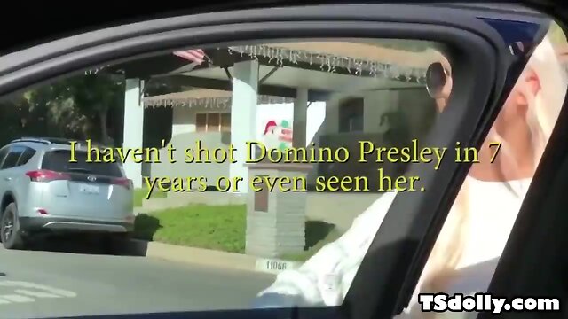 Platinum blond t-chick domino presley