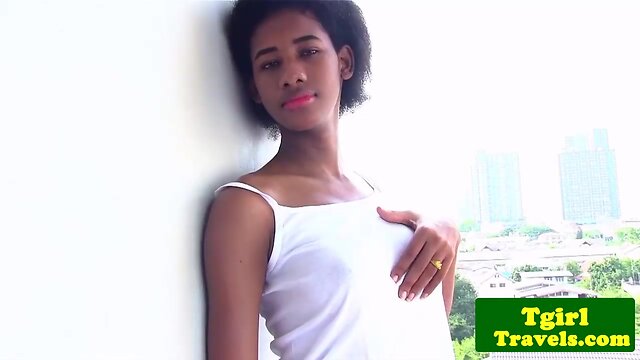 Tall shemale look me shows her large dick