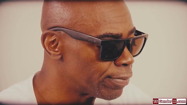 Small breast she-male khloe kay barebacked