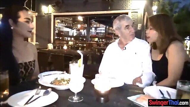 Amateurish couple find and invite a tran for a cuckold