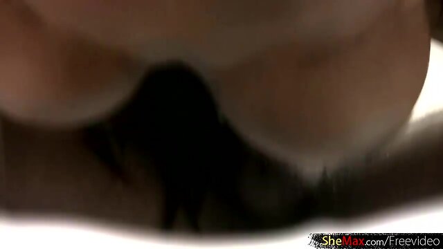 Wild Interracial Anal Ride: Big Tits Black Babe Tackles Monster Cock!