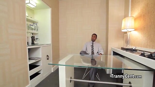 Excellent she-male facialized good