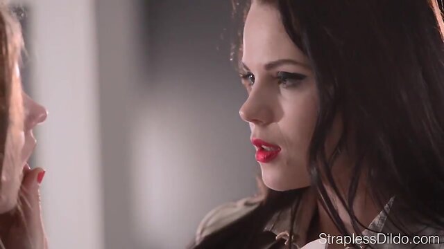 Maria pie with two strapons