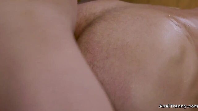 Blackmailed guy gets trannys penis up his butt