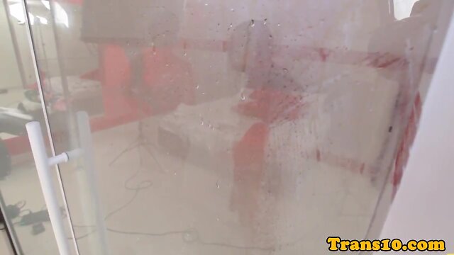 A Latina Tgirl Fetish Fantasy: Bikini, Heels, and Tattoos