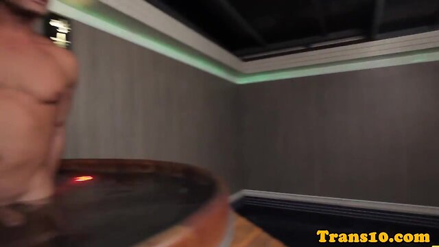 A Latina Tgirl Fetish Fantasy: Bikini, Heels, and Tattoos