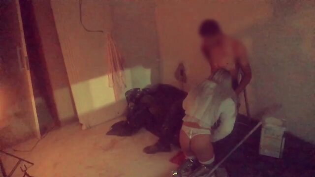 Camera de seguranÇa flagra pintor comendo o cuzinho da patroa na obra