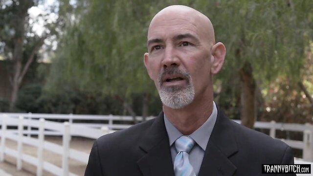 Classy blond she-male wife with massive juggs anal hammered