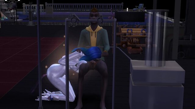 Beauty tranny jane insane, party night gone wrong in sims 4 world