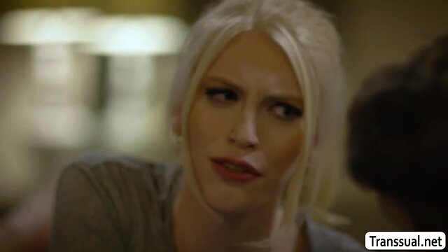 Sultry transvestite let stepbro condomless her butt