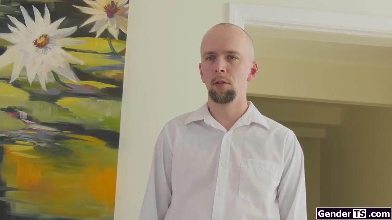 Wife watches husband anal fuck a transsexual