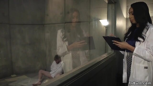 Gigantic penis transsexual anal fucks patient