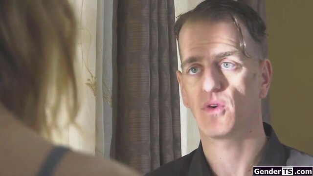 Small boobs tranny casey kisses sucked