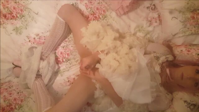 Tran bunny in houston -pretty little ladyboy CD trap in frilly l. dress