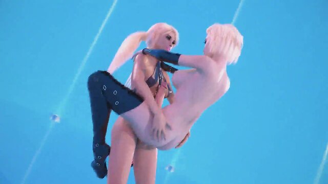 3d tran party - sultry ladyboys dancing and having sex, futanari debauch