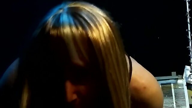 Stephanie smith riding ebony sextoy in public