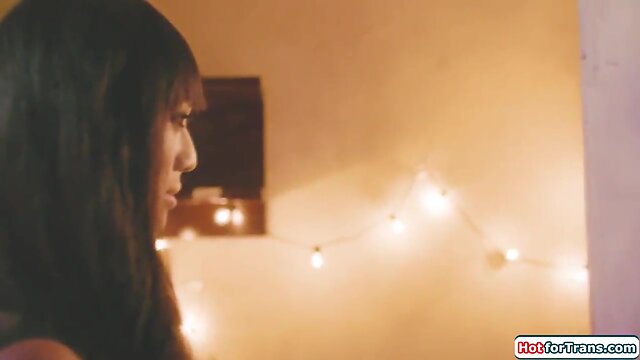 Oriental transsexual venus lux bangs chesty milf