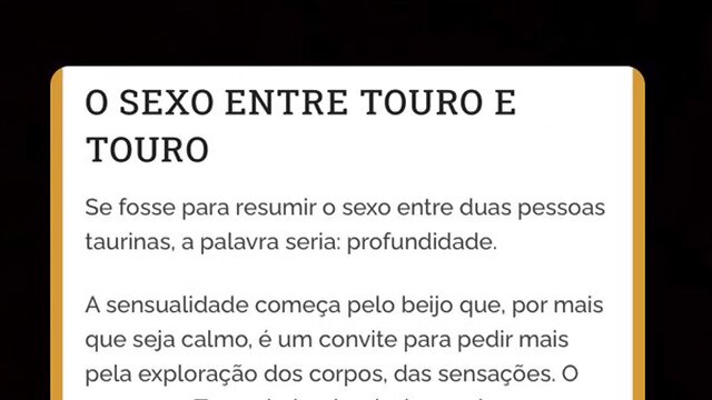 Aline tavares: “o sexo entre os taurinos “ —— aproveite essa explosão