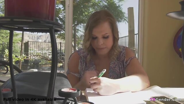 Adorable cassie woods charms white guy outdoors