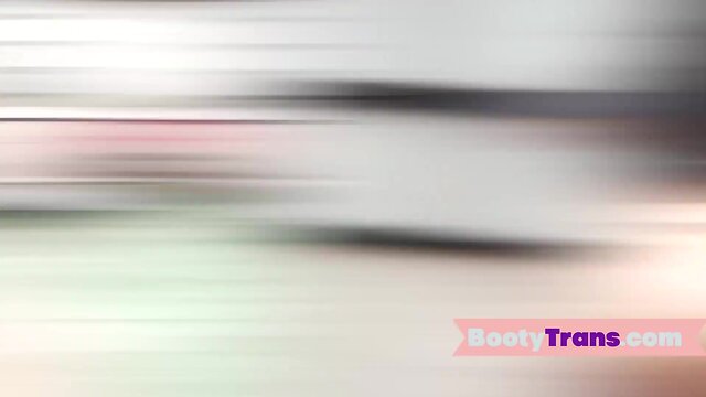 Enormous butt latin transvestite showing ass off before swallowing dick