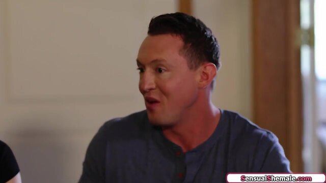 Chesty trans doctor casey kisses assfucks