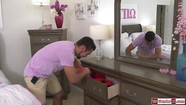 Trans coed kate zoha is barebacked