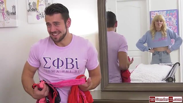 Trans coed kate zoha is barebacked