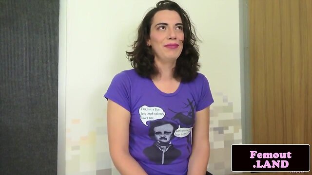 Femboi Femboy`s Solo Fetish Show: Trans Trap Masturbation