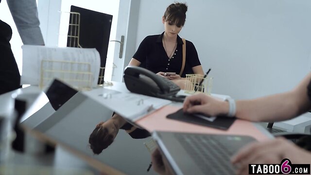 Employee fucks bosses transgender wife after cornering him with evidence