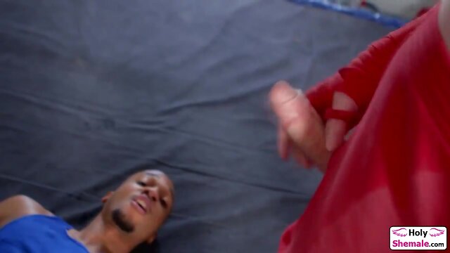 Chesty tran boxer evie envy suck n barebacked by ebony guy