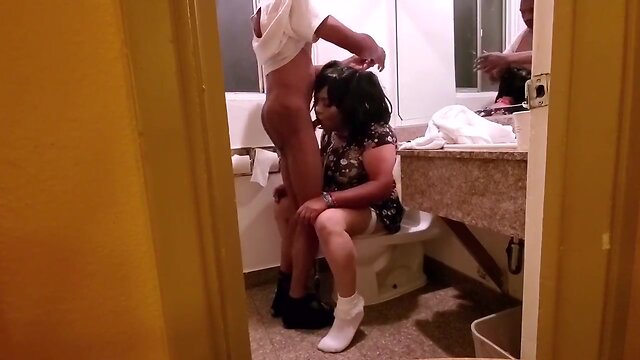 Interracial Slut Shem Sucking Big Cock & Getting Filled!