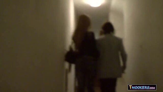 Sultry blond transsexual hooker drilled in the booty